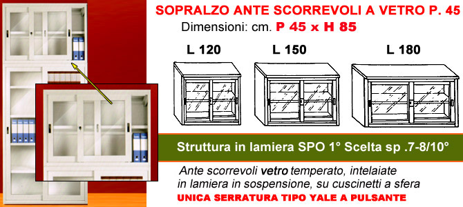 armadio basso porte scorrevoli