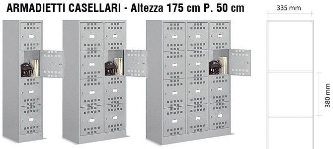 Casellari in monoblocco