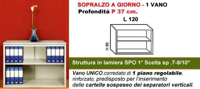 armadio basso a giorno