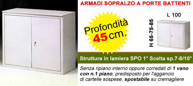 Sopralzo porte battenti p 45