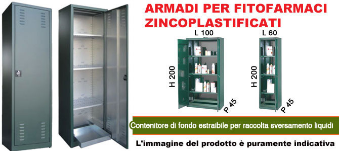 armadi stoccaggio fitofarmaci fito zincplast
