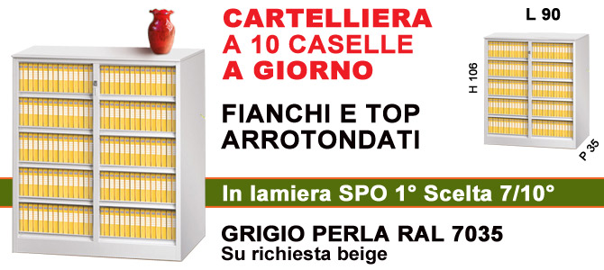 Cartelliera a 10 caselle