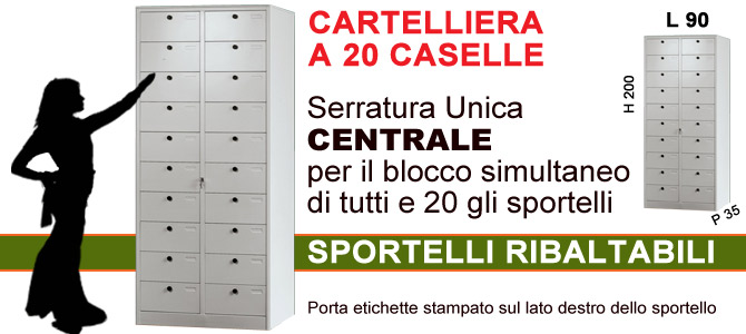 Cartelliera a 20 caselle