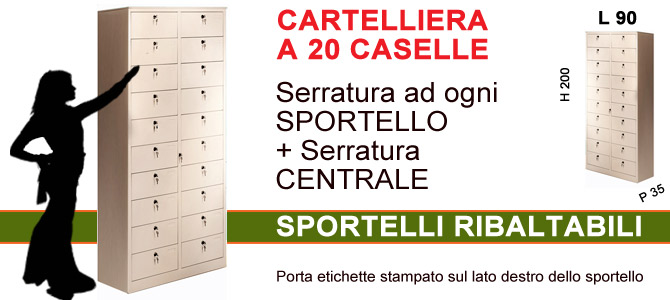 Cartelliera a 20 caselle