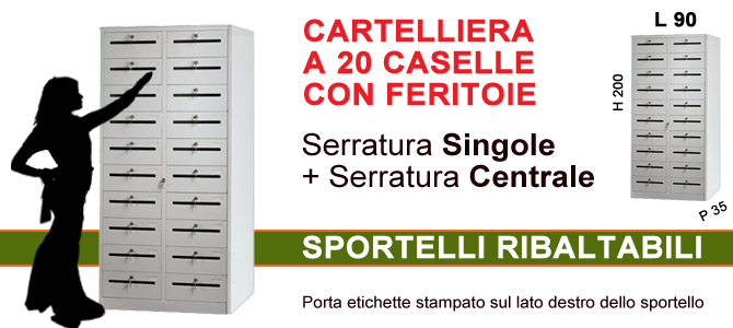 Cartelliera a 20 caselle